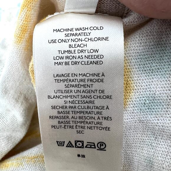 We The Free Free People Cosmic Tie Dye Swing Pullover Thumb Holes Size Small - Picture 7 of 10